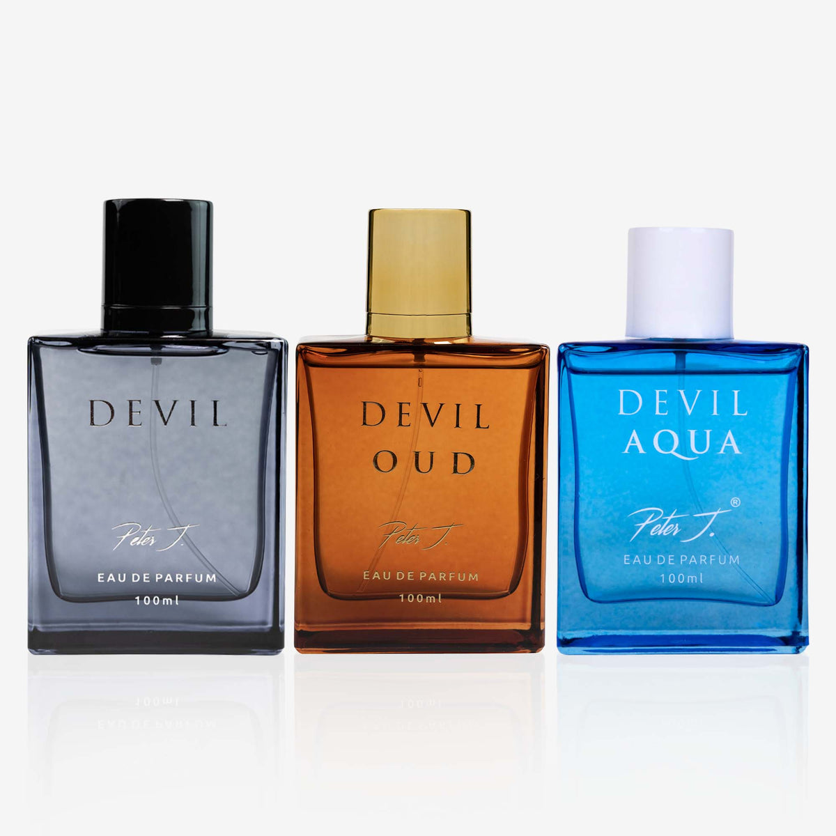 Peter J Devil 3x100ml Perfume Combo | Luxury Long-lasting Fragrance