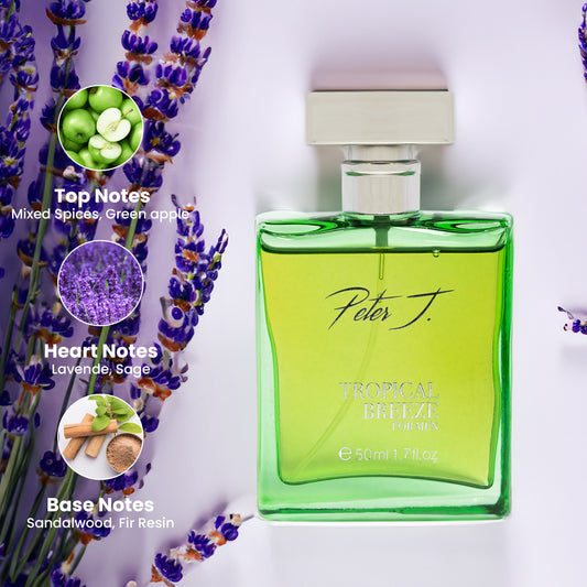 Peter J Tropical Breeze | Eau De Parfum For Men – 50 ML